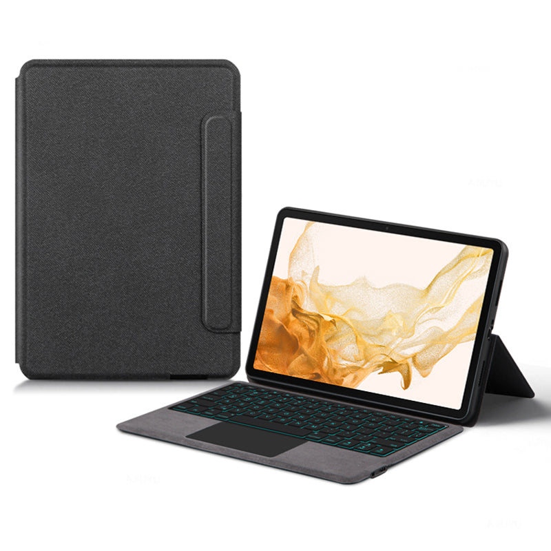For Samsung Galaxy Tab S8 Touchpad Bluetooth Keyboard Cover with Backlight Shockproof Tablet Leather Case For Samsung Galaxy Tab S8 Touchpad Bluetooth Keyboard Cover with Backlight Shockproof Tablet Leather Case